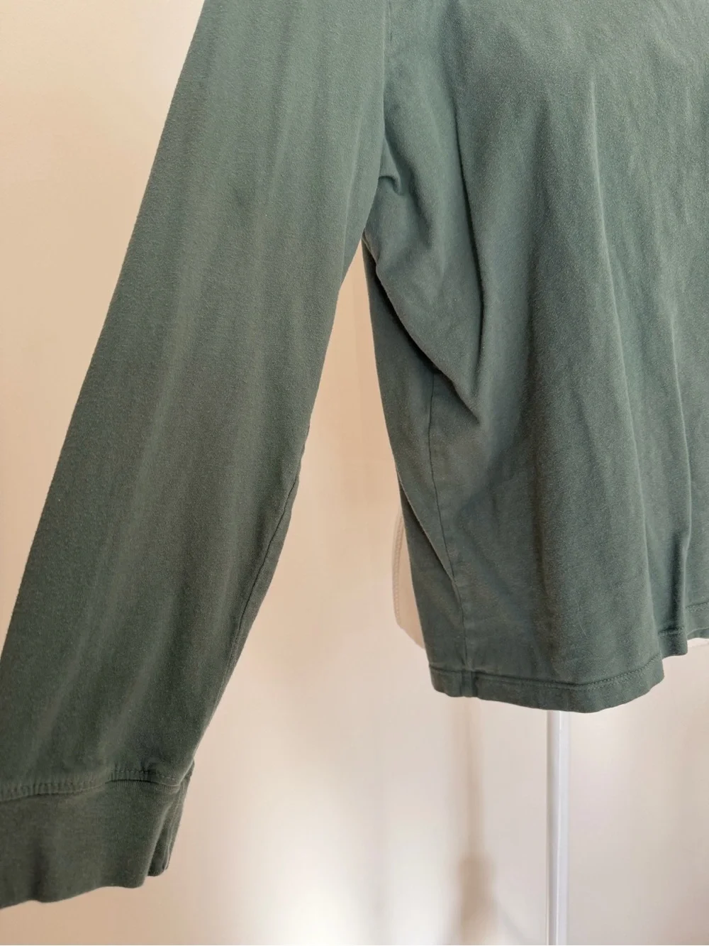 The North Face Women’s Long Sleeve Crew Tee in Olive - Picture 2 of 3